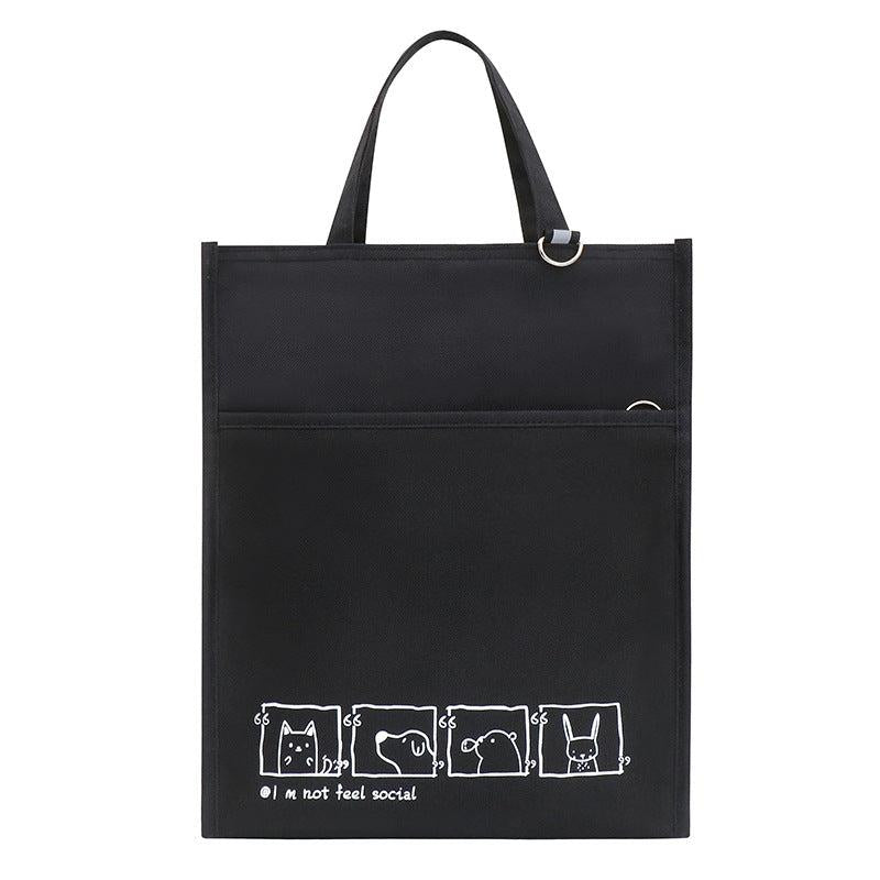 Cartoon Animation Handbag & Pencil Case Combo - Large Capacity Student Book Bag