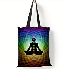 Seven Chakra Men's Tote Bag Canvas Handbag