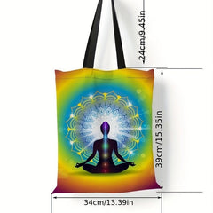 Seven Chakra Men's Tote Bag Canvas Handbag