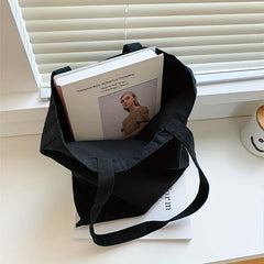 Floral Initial Tote Bag Commuter Bag Shoulder Bag Reusable Eco friendly
