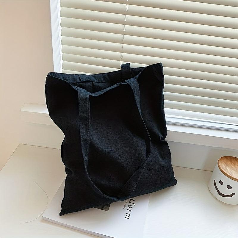 Floral Initial Tote Bag Commuter Bag Shoulder Bag Reusable Eco friendly