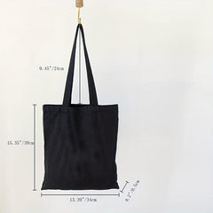 Floral Initial Tote Bag Commuter Bag Shoulder Bag Reusable Eco friendly