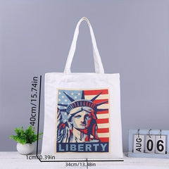 Independence Casual Canvas Tote Bag Large Capacity Shoulder Bag