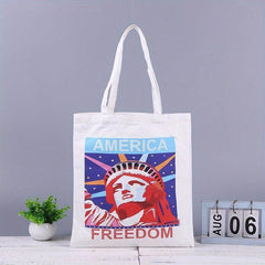 Independence Casual Canvas Tote Bag Large Capacity Shoulder Bag