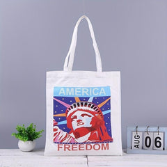 Independence Casual Canvas Tote Bag Large Capacity Shoulder Bag