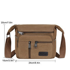 Men's Canvas Shoulder Bag Large Volume Portable Tool Kit