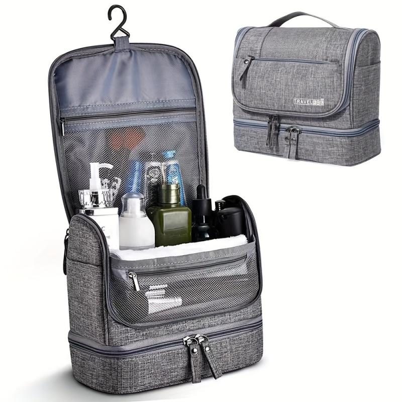 Men's Travel Toiletry Bag Dry Wet Separation Portable Cosmetic Storage Bag