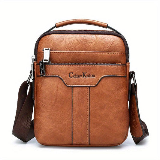 Men's Casual Large Capacity Messenger Bag Business Handbag Crossbody Bag