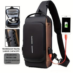 Men's Multifunctional Sport Anti-theft Shoulder Bag - Gift For Father