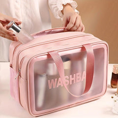 Large Capacity Toiletry Bag Dry Wet Separation Cosmetics Bag Waterproof Storage