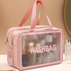 Large Capacity Toiletry Bag Dry Wet Separation Cosmetics Bag Waterproof Storage