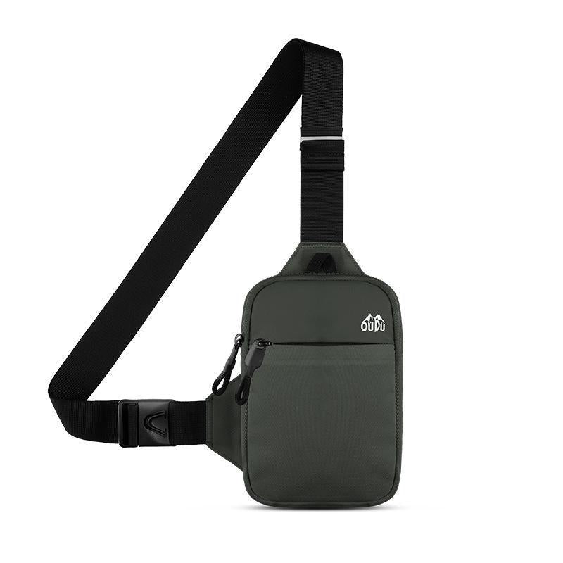 Men Shoulder Chest Bag Nylon Waterproof Outdoor Sport Running Cycling
