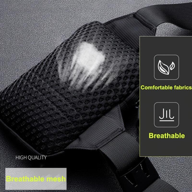 Men Shoulder Chest Bag Nylon Waterproof Outdoor Sport Running Cycling