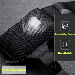 Men Shoulder Chest Bag Nylon Waterproof Outdoor Sport Running Cycling