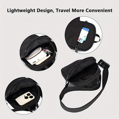 Men's Travel Crossbody Bag - Lightweight & Durable