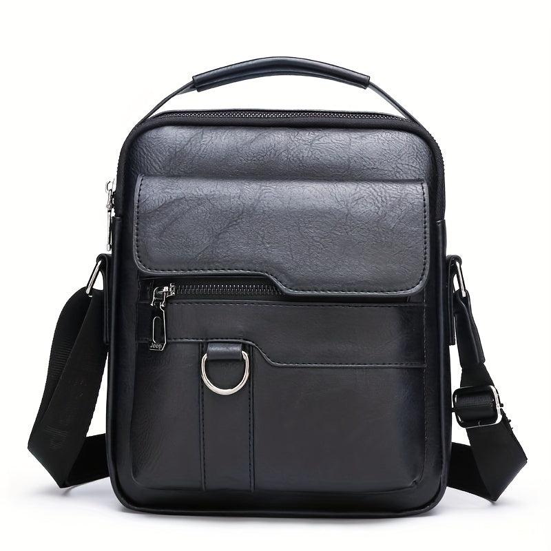 Men's Retro PU Leather Shoulder Bag Casual Handbag