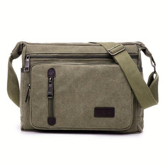 Men's Canvas Messenger Bag Thickened Material Single Shoulder Large Capacity Bag