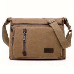 Men's Canvas Messenger Bag Thickened Material Single Shoulder Large Capacity Bag
