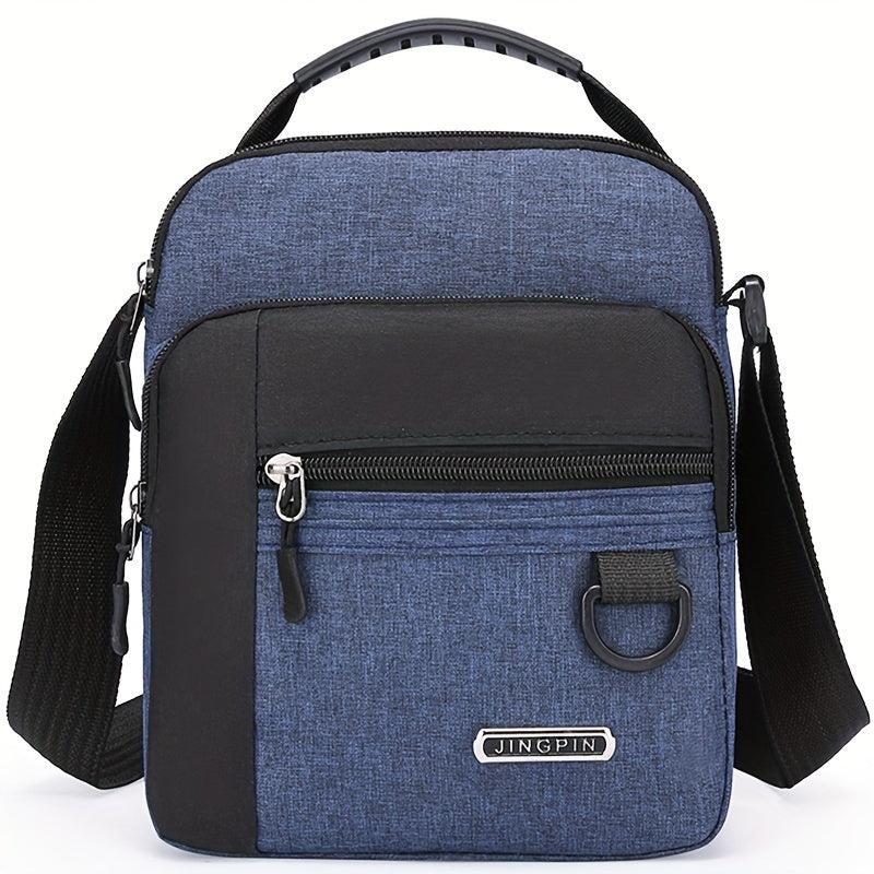 Men's Casual Square Shoulder Bag Canvas Crossbody Bag
