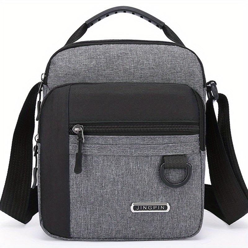 Men's Casual Square Shoulder Bag Canvas Crossbody Bag