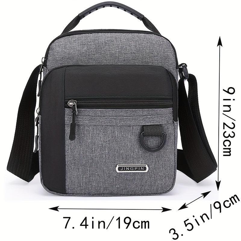 Men's Casual Square Shoulder Bag Canvas Crossbody Bag