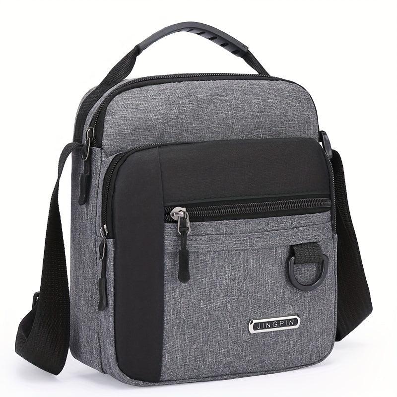 Men's Casual Square Shoulder Bag Canvas Crossbody Bag