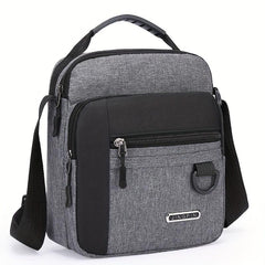 Men's Casual Square Shoulder Bag Canvas Crossbody Bag
