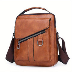 Leather Crossbody Chest Bag Business Sling Messenger Tote Travel Bag
