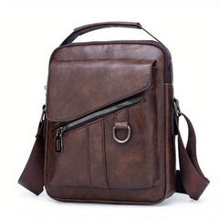 Leather Crossbody Chest Bag Business Sling Messenger Tote Travel Bag