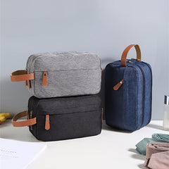 Men's Business Portable Toiletry Bag Waterproof Hanging Travel Cosmetic Bag