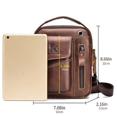 Men's Leather Shoulder Crossbody Bag