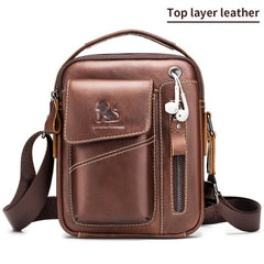 Men's Leather Shoulder Crossbody Bag