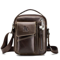 Men's Leather Shoulder Crossbody Bag