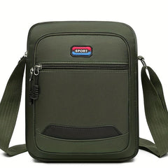Men's Casual Crossbody Bag Waterproof Handbag Large Capacity Shoulder Bag