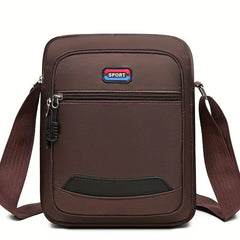 Men's Casual Crossbody Bag Waterproof Handbag Large Capacity Shoulder Bag