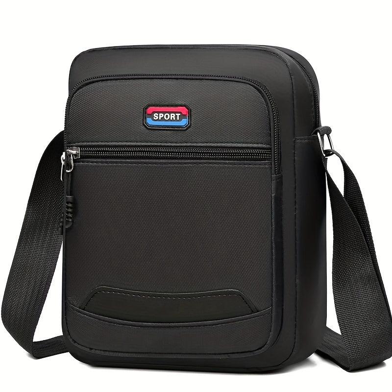 Men's Casual Crossbody Bag Waterproof Handbag Large Capacity Shoulder Bag