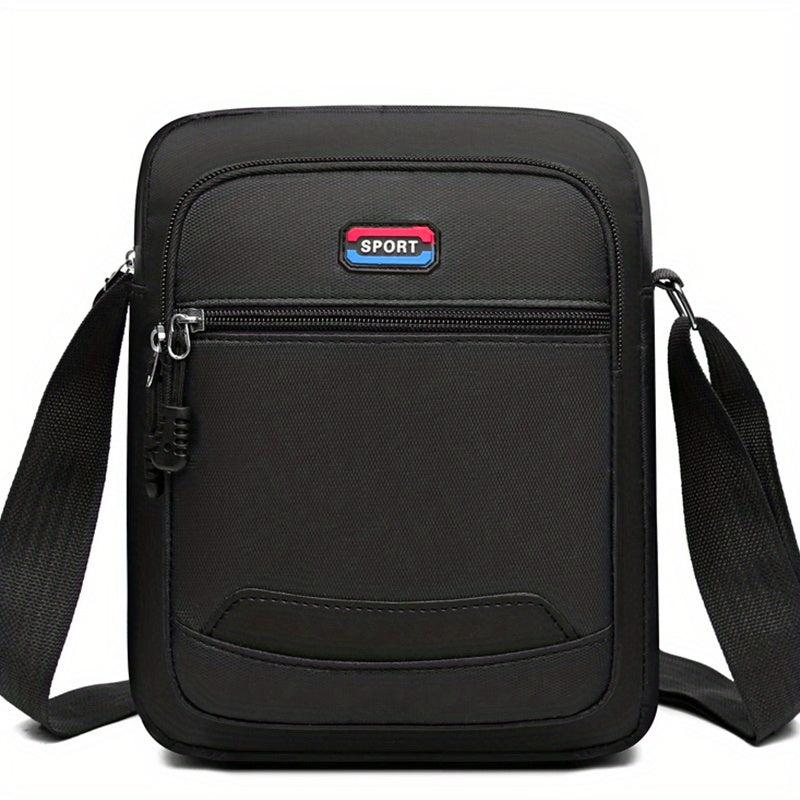 Men's Casual Crossbody Bag Waterproof Handbag Large Capacity Shoulder Bag