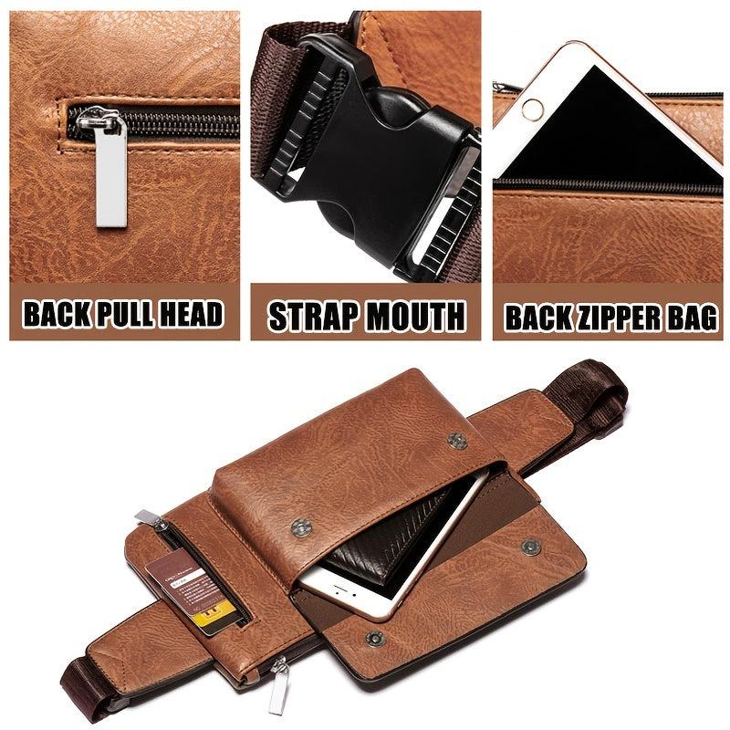 WEIXIER Cross Body Waist Crotch Bag Male Fanny Pack