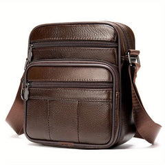 Cowhide Men's Crossbody Bag Business Leather Bag