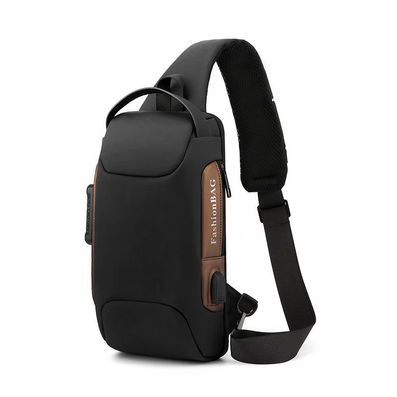 Anti Theft Crossbody Bag Waterproof Shoulder Backpack USB Charging Port