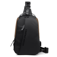 WEIXIER Chest Bag Men's Large capacity Shoulder Bag Light Messenger Bag
