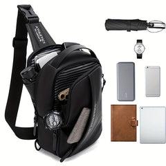 WEIXIER Chest Bag Men's Large capacity Shoulder Bag Light Messenger Bag
