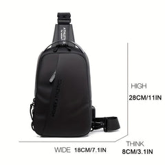 WEIXIER Chest Bag Men's Large capacity Shoulder Bag Light Messenger Bag
