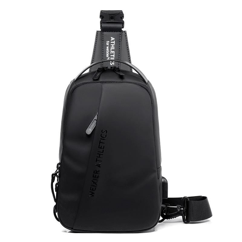 WEIXIER Chest Bag Men's Large capacity Shoulder Bag Light Messenger Bag