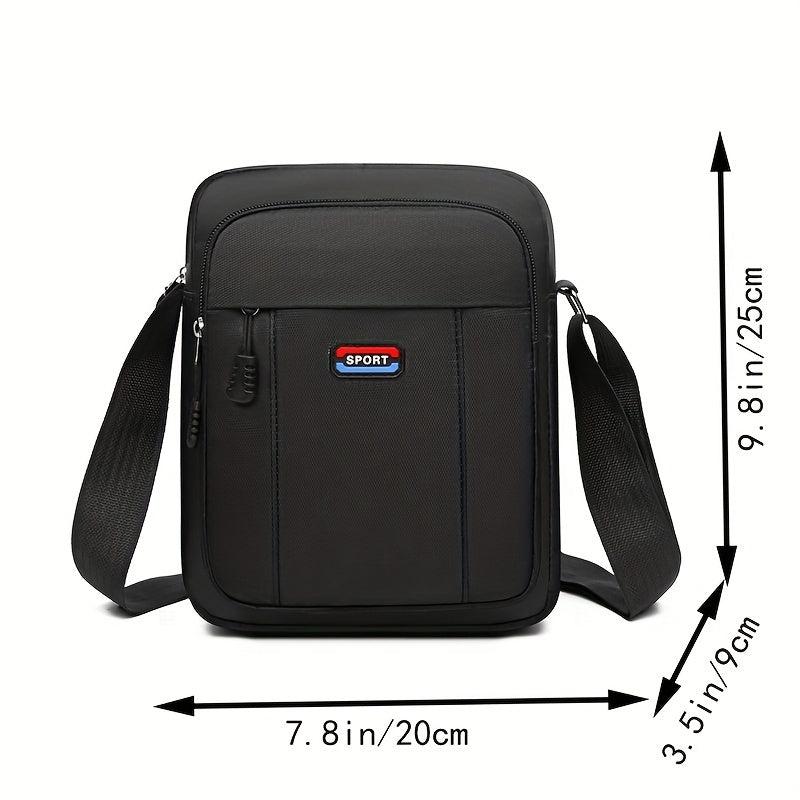 Men's Waterproof Crossbody Bag Large Capacity Handbag