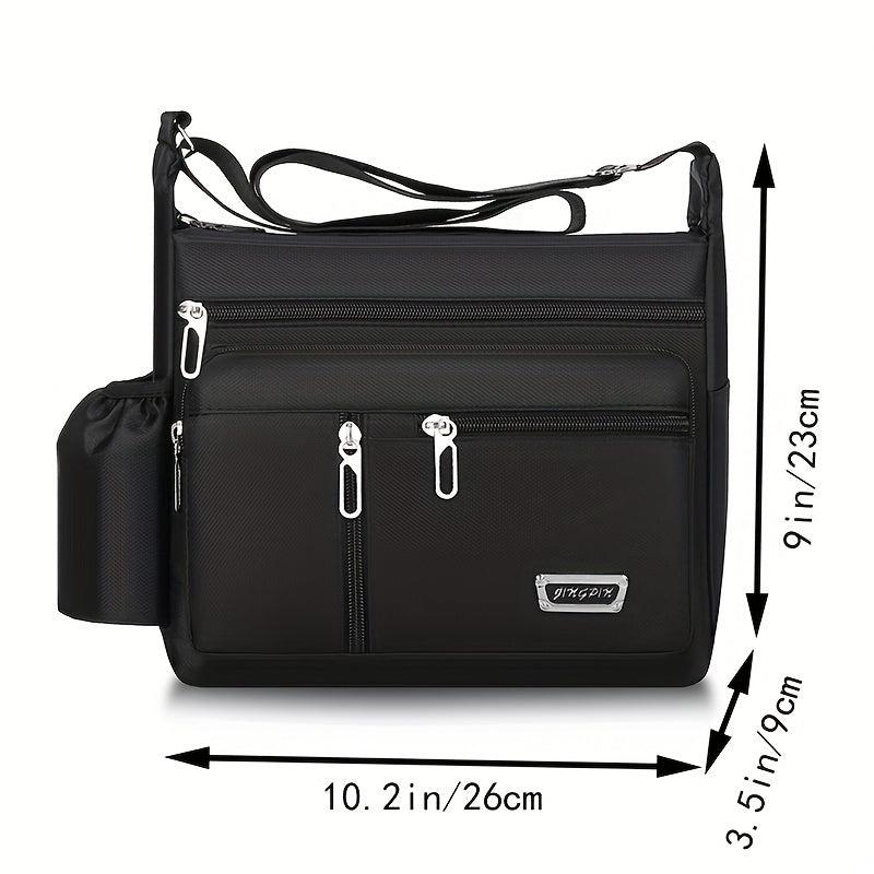 Men's Casual Crossbody Bag Large Capacity Shoulder Travel Bag