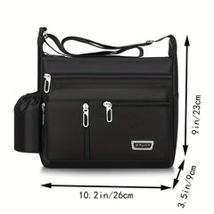 Men's Casual Crossbody Bag Large Capacity Shoulder Travel Bag