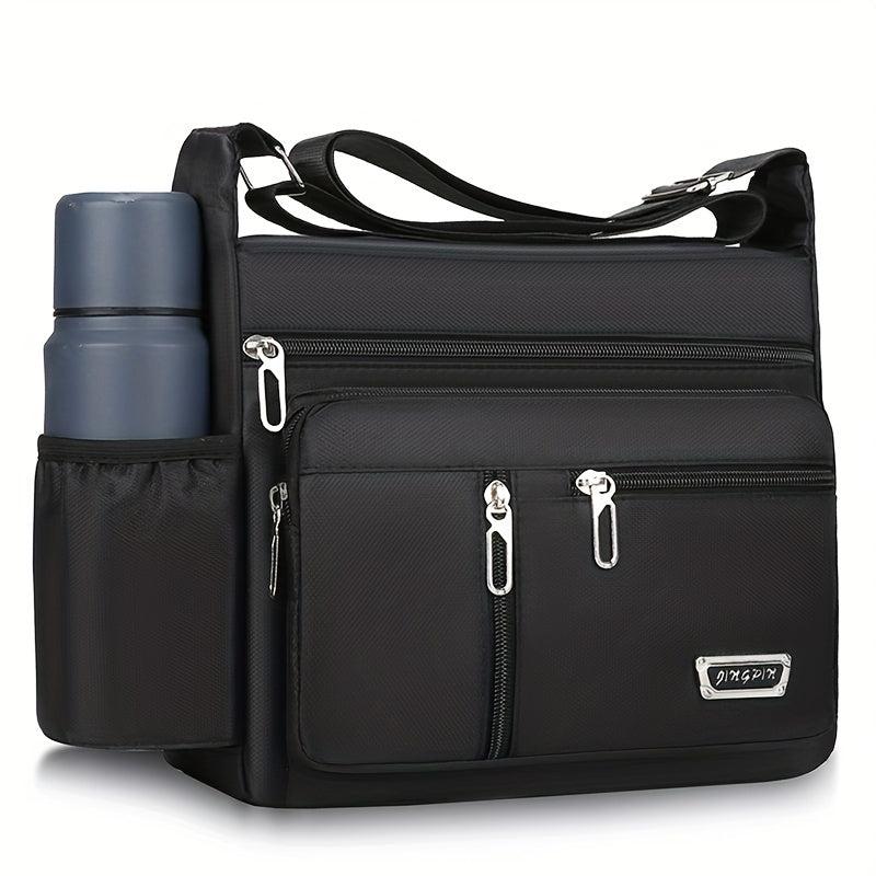 Men's Casual Crossbody Bag Large Capacity Shoulder Travel Bag