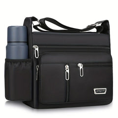 Men's Casual Crossbody Bag Large Capacity Shoulder Travel Bag