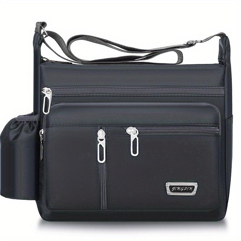 Men's Casual Crossbody Bag Large Capacity Shoulder Travel Bag